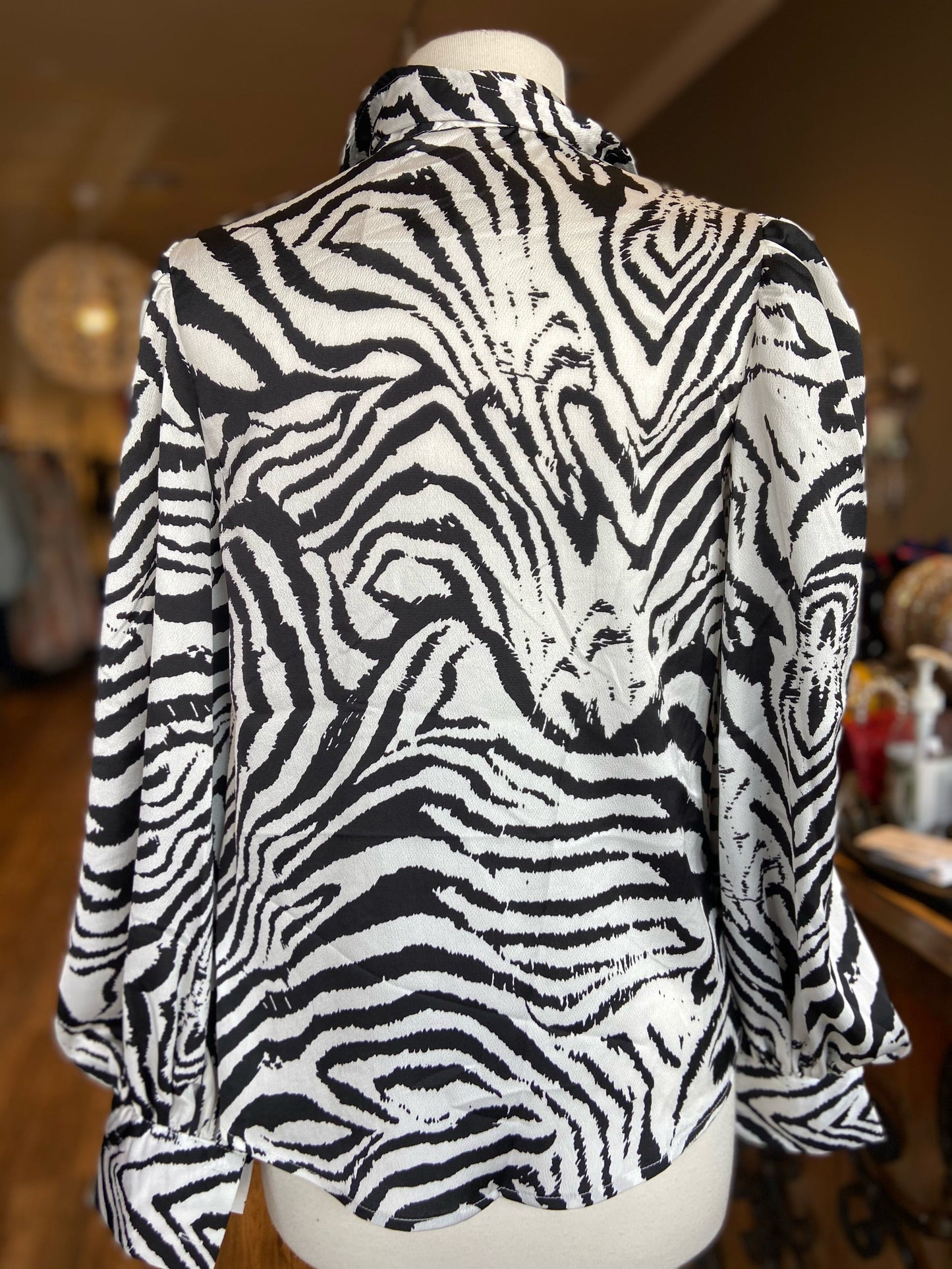 Zebra Pattern Blouse