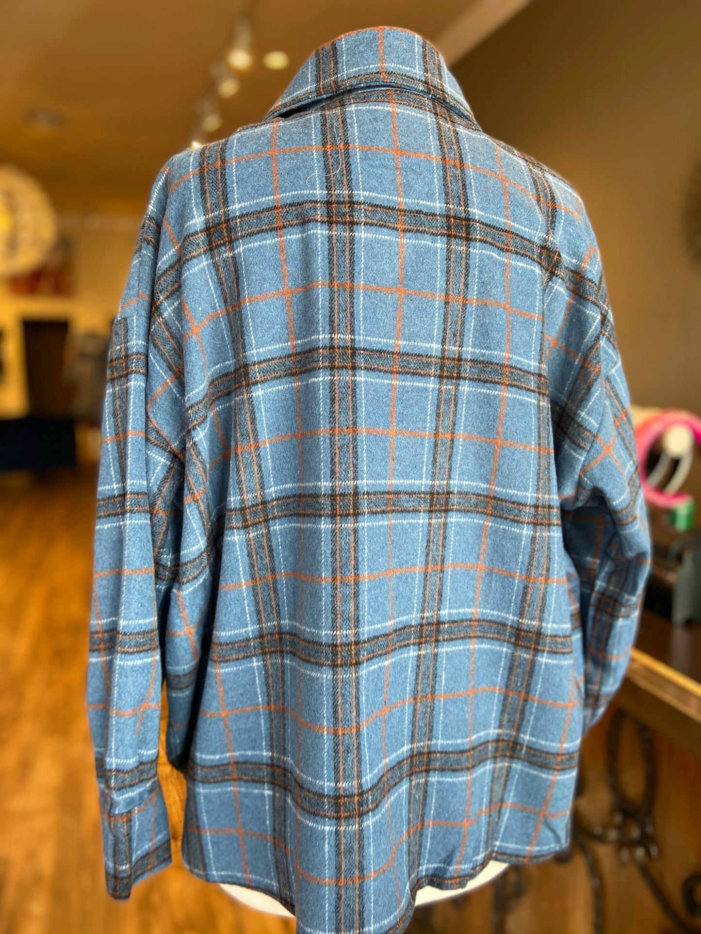 Plaid Oversized Button Down